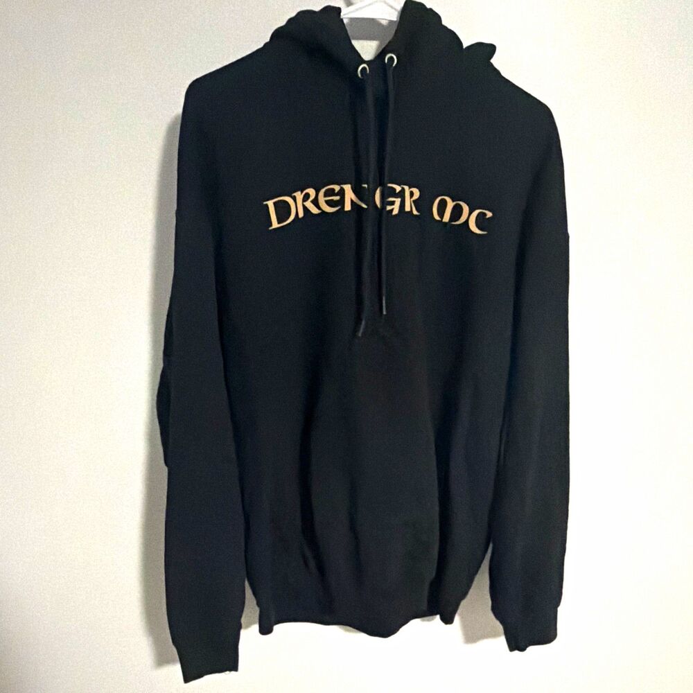 Port & Company Essential Fleece Men’s XL Black Viking Graphic Pullover Hoodie